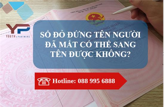 Quy định về việc sang tên sổ đỏ khi người đứng tên đã mất tại Vĩnh Phúc